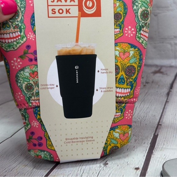 Colorful Skull Java Sok & music bottlecap magnets retro boho festival - Picture 4 of 6